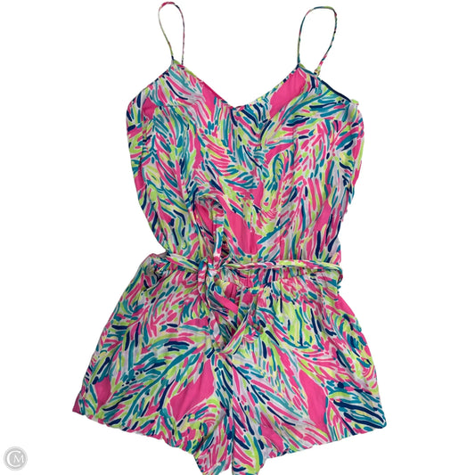 Romper Designer By Lilly Pulitzer In Pink, Size: M