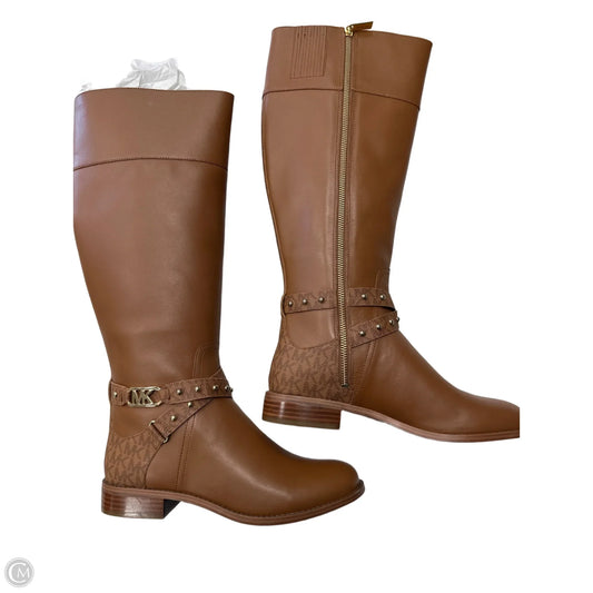 Boots Designer By Michael Kors In Brown, Size: 8