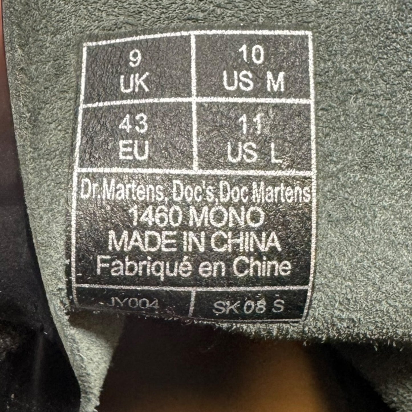 1460 Mono Boots Combat By Dr Martens In Black, Size: 11