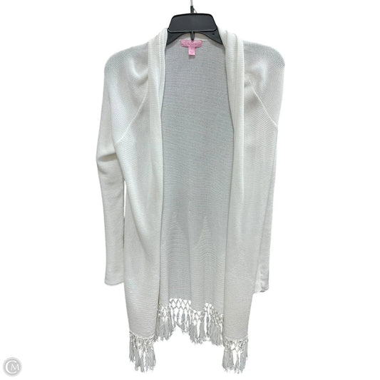 Cardigan Designer By Lilly Pulitzer In White, Size: S