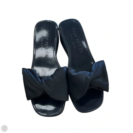 Sandals Designer By Kate Spade In Black, Size: 9