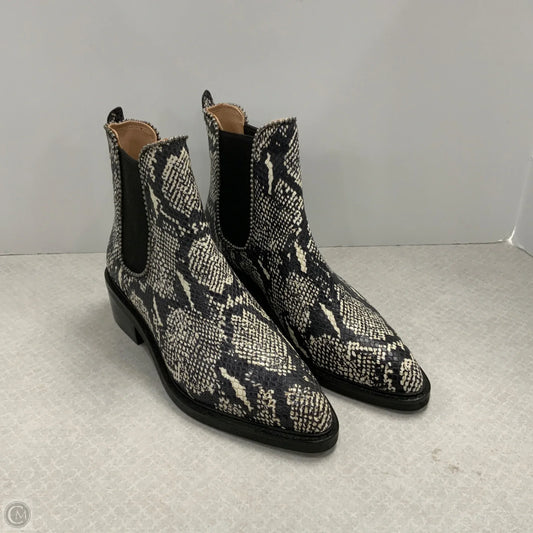 Boots Designer By Coach In Snakeskin Print, Size: 7.5
