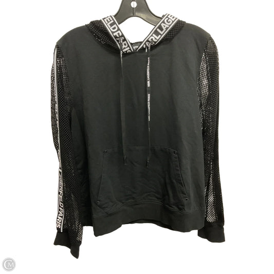 Sweatshirt Designer By Karl Lagerfeld In Black, Size: M