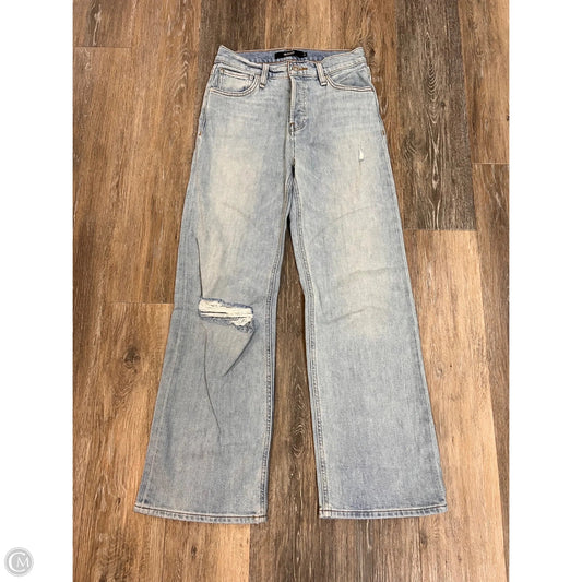 Jeans Wide Leg Designer By Hudson In Blue Denim, Size: 1/25