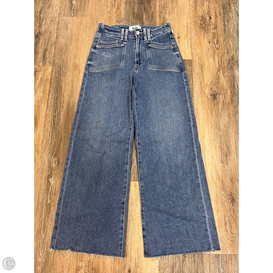Jeans Wide Leg Designer By Paige In Blue Denim, Size: 1/25