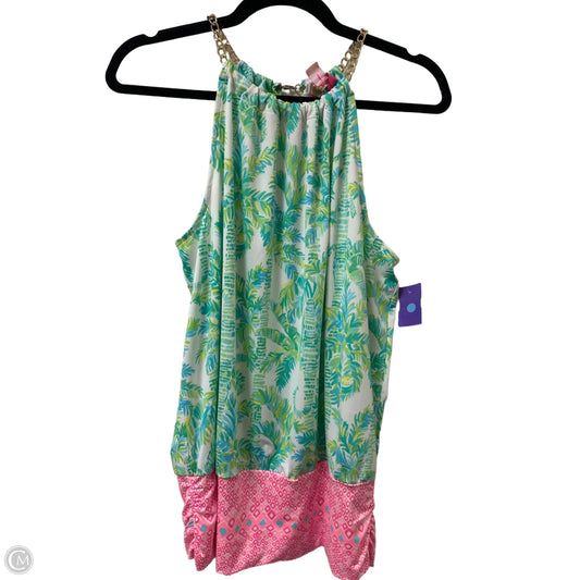 Top Sleeveless Designer By Lilly Pulitzer In Green, Size: M