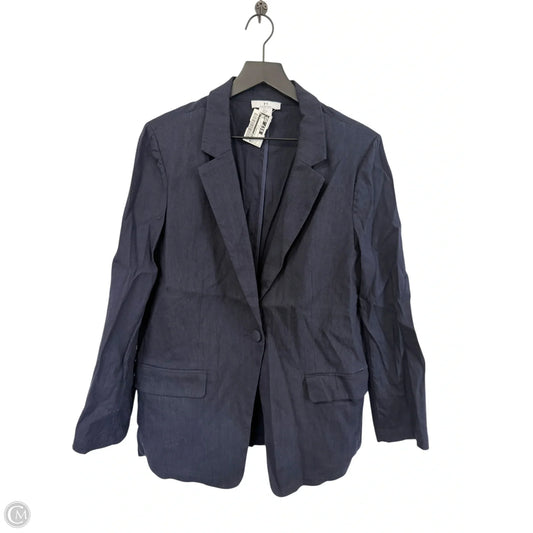 Blazer Designer By Halston In Blue, Size: L