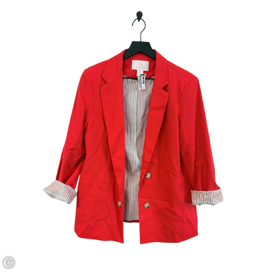Blazer Designer By Halston In Red, Size: L