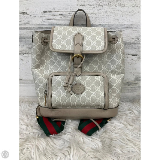 Backpack Luxury Designer By Gucci, Size: Medium