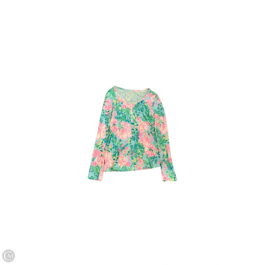 Top Long Sleeve Designer By Lilly Pulitzer In Multi-colored, Size: S