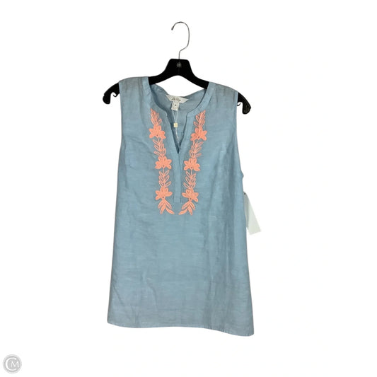 Top Sleeveless Designer By Lilly Pulitzer In Blue, Size: M