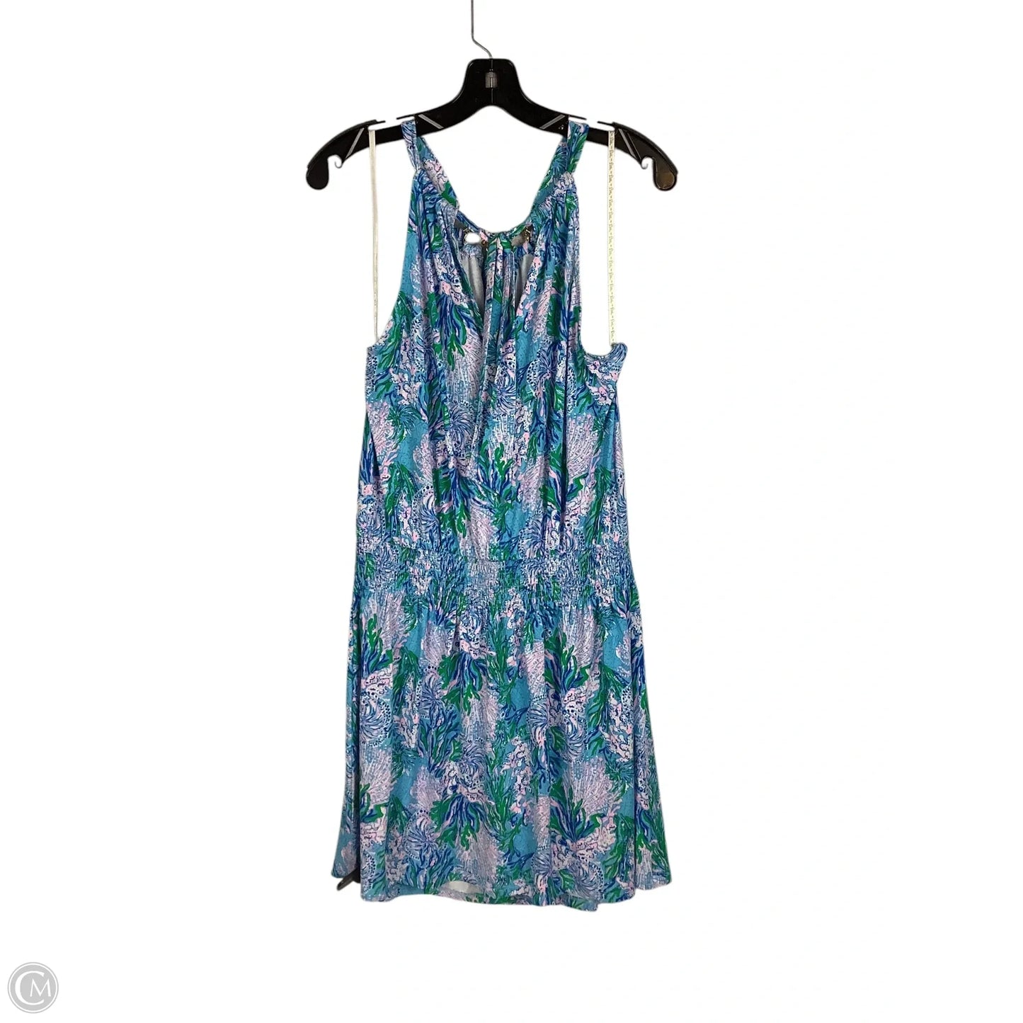 Romper Designer By Lilly Pulitzer In Blue & Green, Size: L