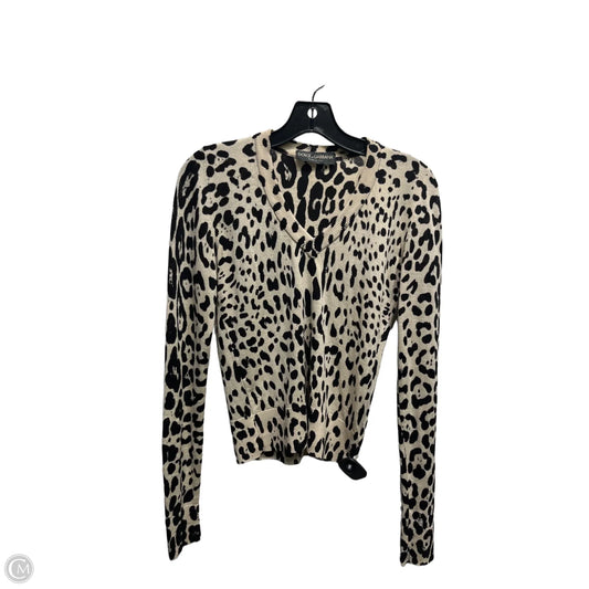Sweater Luxury Designer By Dolce And Gabbana In Animal Print, Size: M