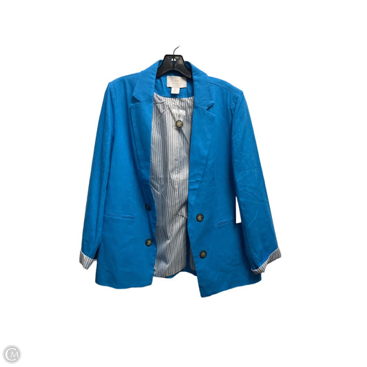 Blazer Designer By Halston In Blue, Size: L