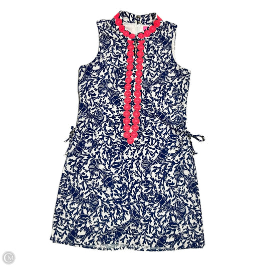 Romper Designer By Lilly Pulitzer In Blue & White, Size: Xs