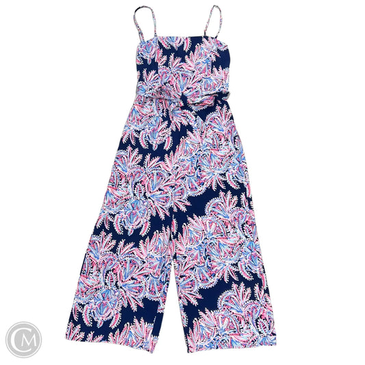 Jumpsuit Designer By Lilly Pulitzer In Blue & Pink, Size: S
