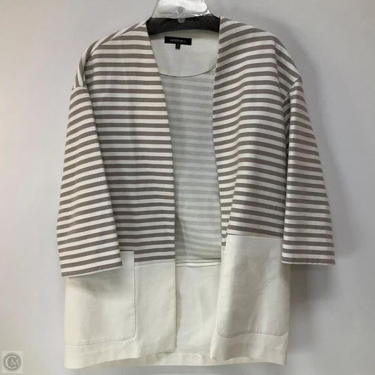 Blazer Designer By Lafayette 148 In Striped Pattern, Size: S