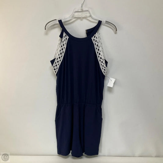 Romper Designer By Lilly Pulitzer In Navy, Size: S