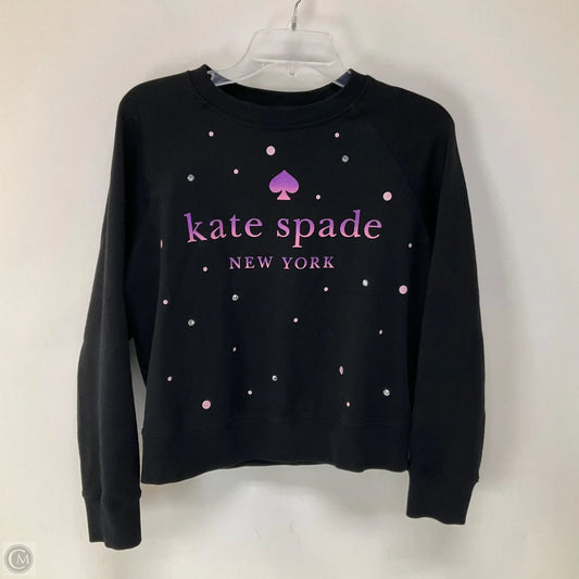 Sweatshirt Designer By Kate Spade In Black, Size: S