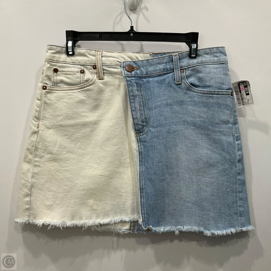 Skirt Designer By Alice + Olivia In Blue Denim, Size: 10