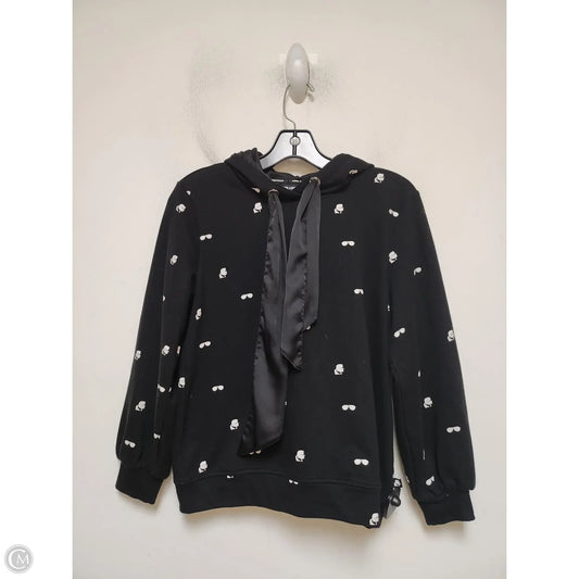 Sweatshirt Designer By Karl Lagerfeld In Black & White, Size: Xs