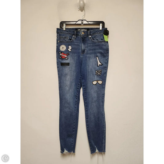 Jeans Designer By Karl Lagerfeld In Blue Denim, Size: 8
