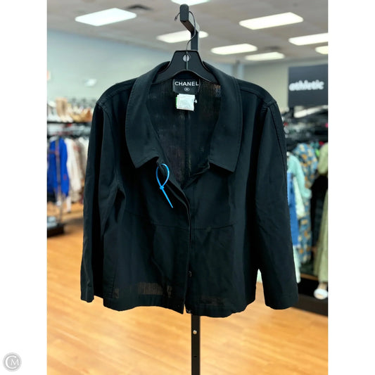 Jacket Luxury Designer By Chanel In Black, Size: L