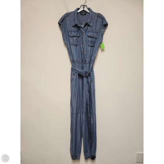 Jumpsuit Designer By Karl Lagerfeld In Blue, Size: M