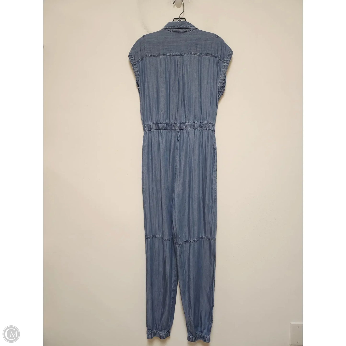 Jumpsuit Designer By Karl Lagerfeld In Blue, Size: M