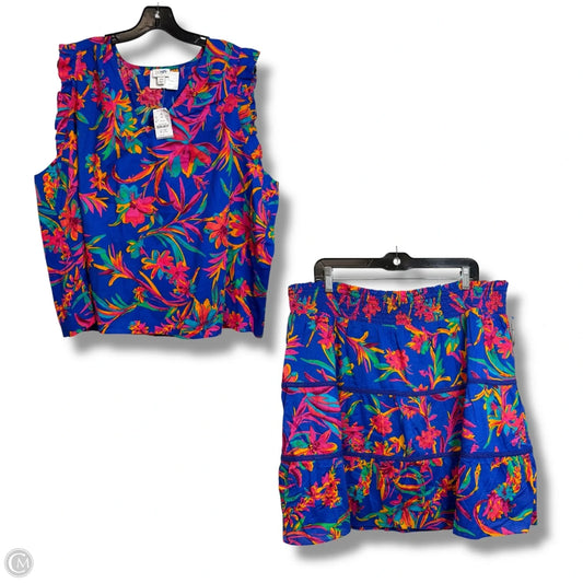 Skirt Set 2pc By J. Crew In Floral Print, Size: 2