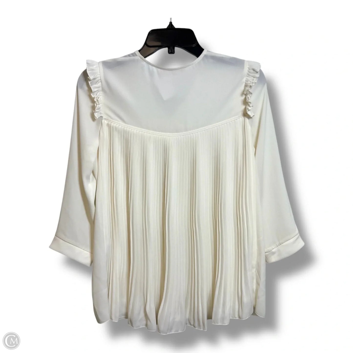 Top Long Sleeve Designer By See By Chloe In White, Size: S
