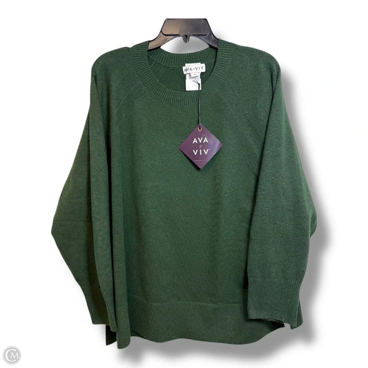 Sweater By Ava & Viv In Green, Size: Xxl
