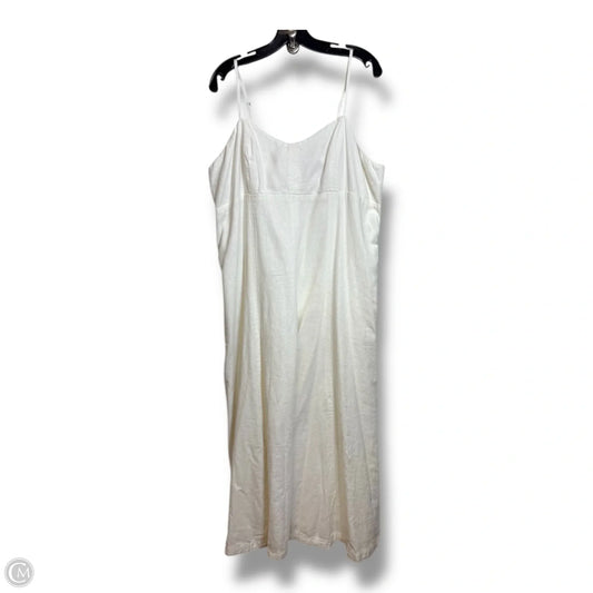 Dress Casual Maxi By Abercrombie And Fitch In White, Size: Xl