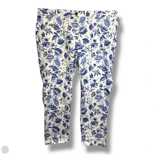 Capris By Talbots In Floral Print, Size: 20