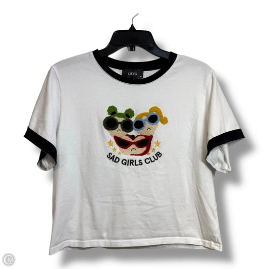 Top Short Sleeve By Clothes Mentor In White, Size: Xl