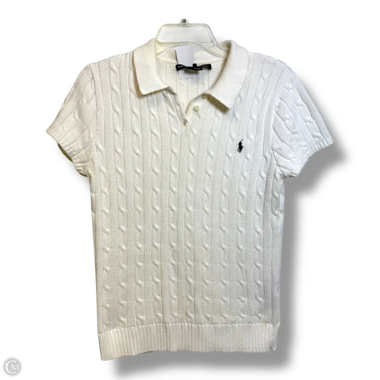 Top Short Sleeve By Ralph Lauren In White, Size: Xl