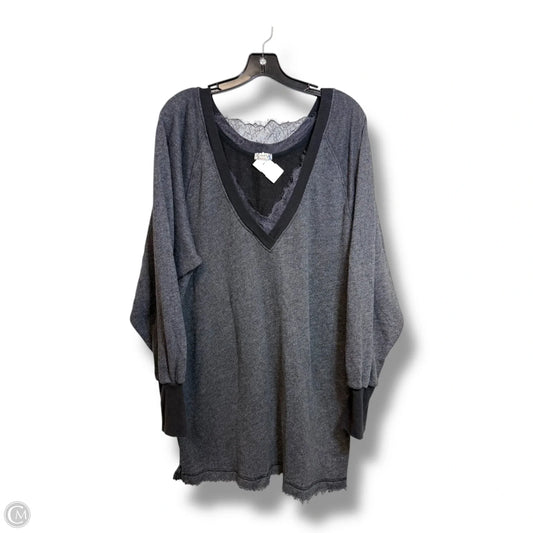 Top Long Sleeve By Free People In Grey, Size: M