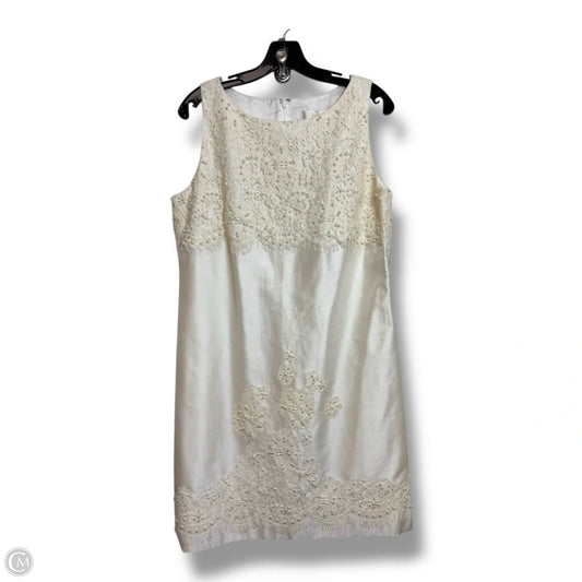 Dress Party Short By Eliza J In Ivory, Size: 12