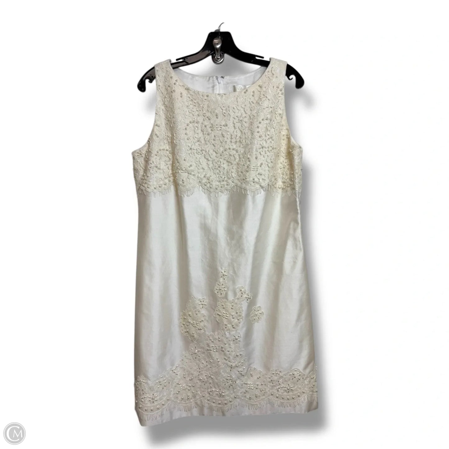 Dress Party Short By Eliza J In Ivory, Size: 12