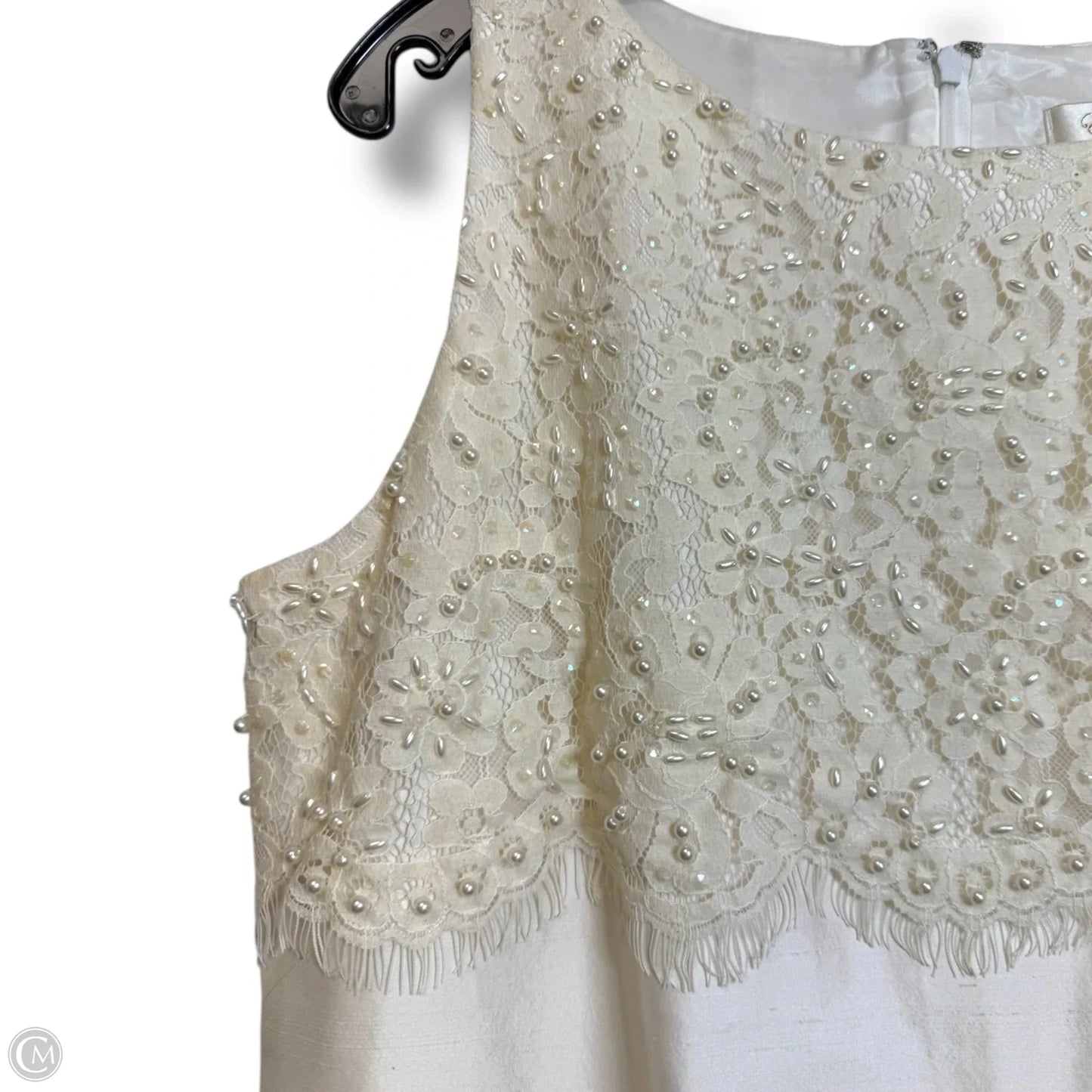 Dress Party Short By Eliza J In Ivory, Size: 12