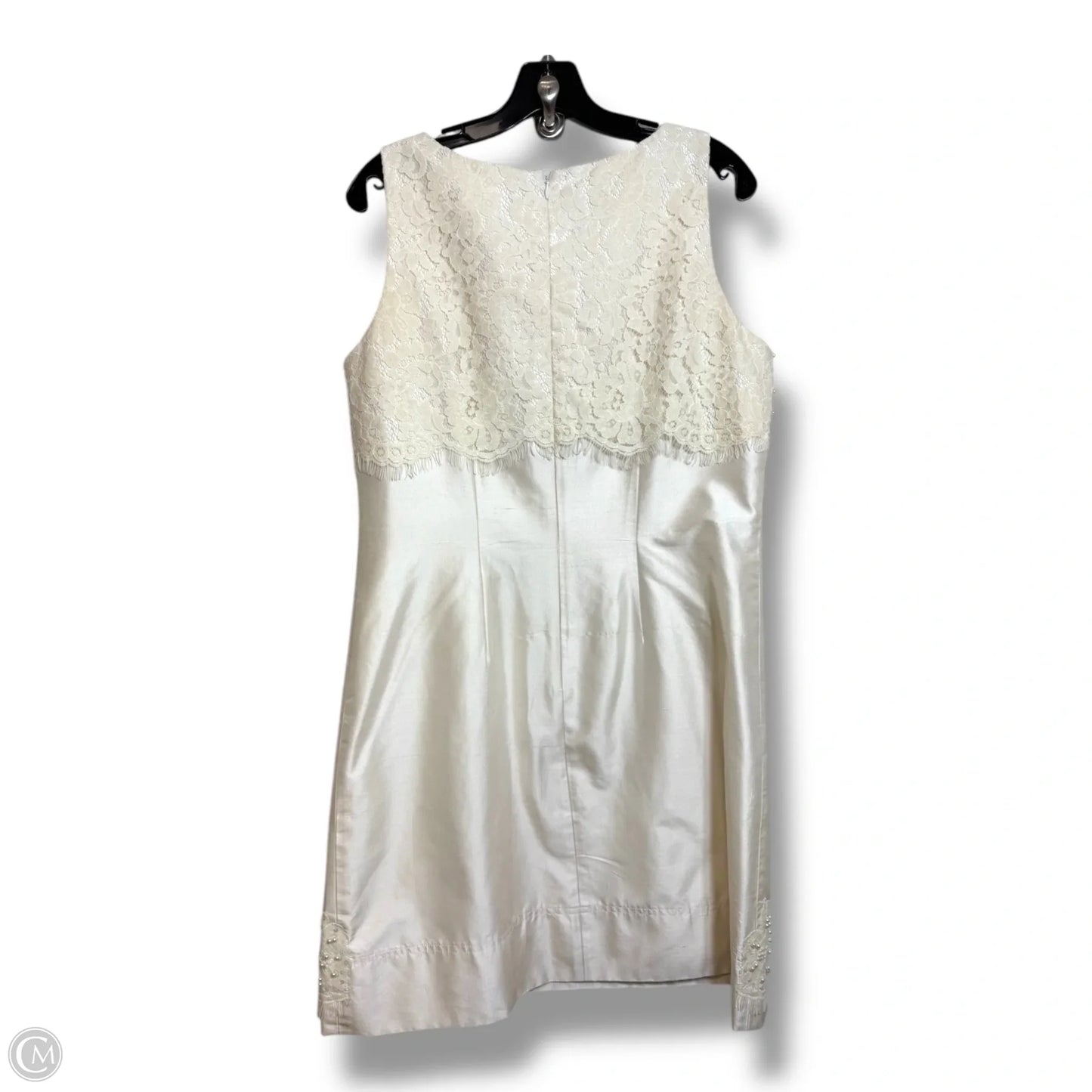 Dress Party Short By Eliza J In Ivory, Size: 12