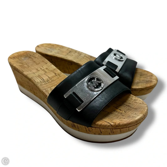 Sandals Designer By Michael Kors In Black, Size: 10