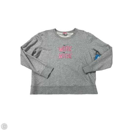 Sweatshirt Designer By Kate Spade In Grey, Size: L