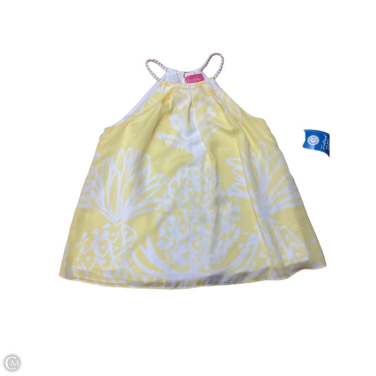 Top Sleeveless Designer By Lilly Pulitzer In Yellow, Size: S