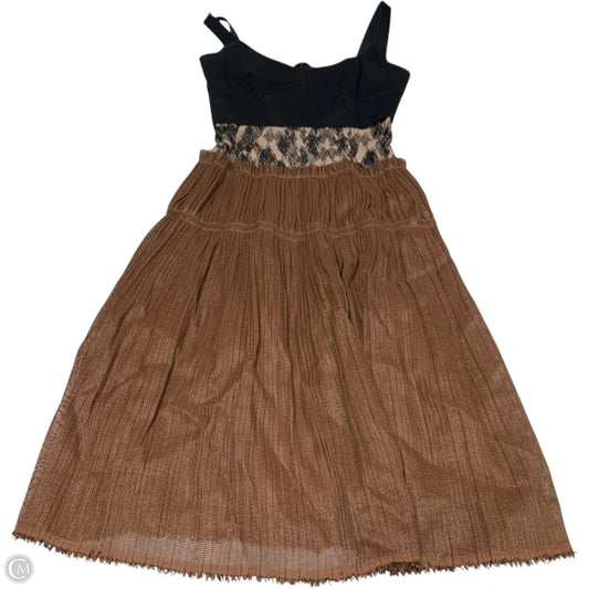 Dress Designer By Derek Lam In Black & Brown, Size: Xs