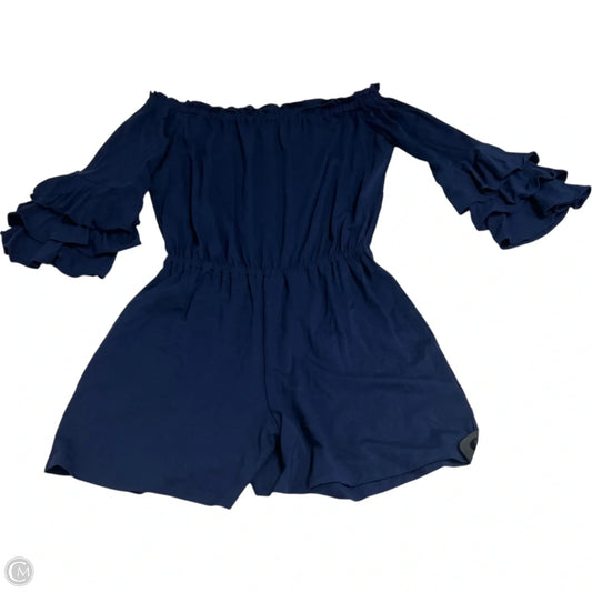 Romper Designer By Lilly Pulitzer In Navy, Size: Xs