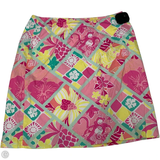 Skirt Designer By Lilly Pulitzer In Pink & Yellow, Size: Xs