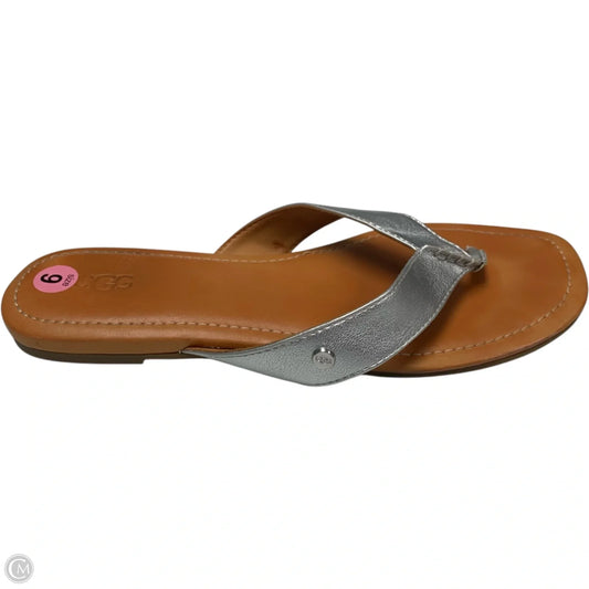 Sandals Designer By Ugg In Brown, Size: 9