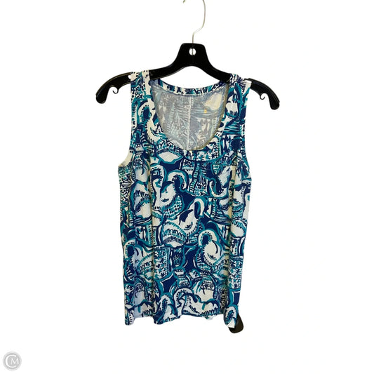 Top Sleeveless Designer By Lilly Pulitzer In Blue, Size: Xs
