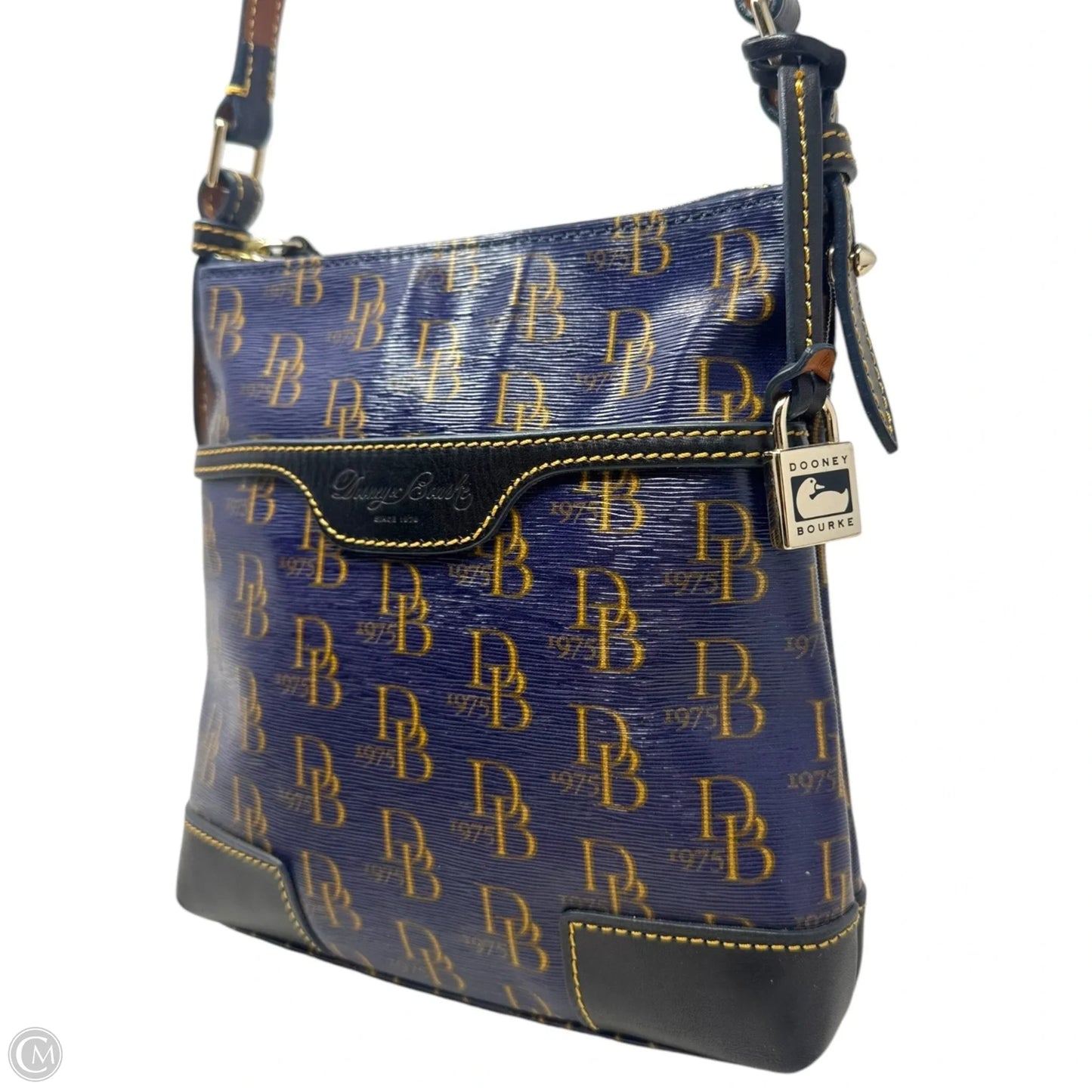 1975 Signature Handbag Designer By Dooney And Bourke, Size: Small